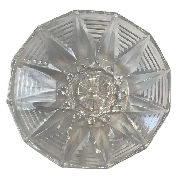 Antique Crystal Candy Dish - Picture 3 of 3